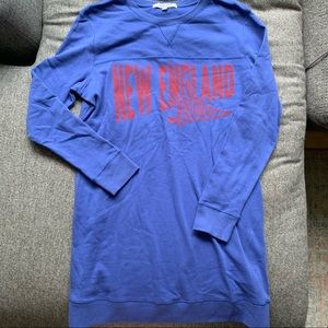 NWOT Junk Food New England Patriots Sweatshirt Dress - size L